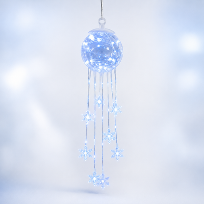 Winter Magic Snowflake Cascade – LED Hanging Christmas Ornament