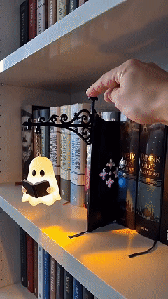 Ghost Bookshelf Lantern