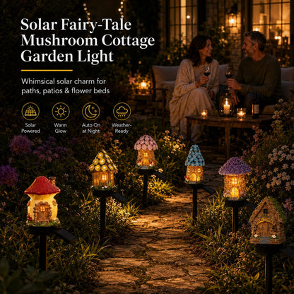 Solar Mushroom Garden Light – Create a Cozy Fairy-Tale Glow Outdoors