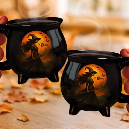 Halloween Early Bird SaleCustom Witch Cauldron Mug — The Ultimate Halloween Brew!