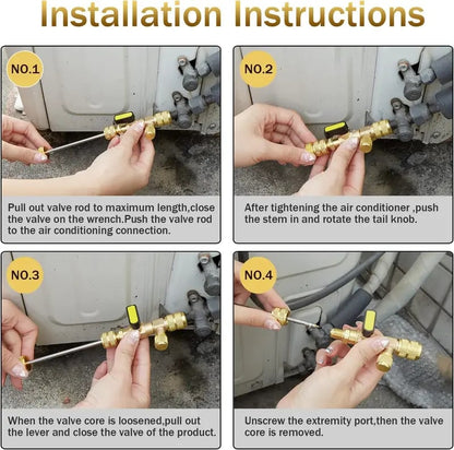 50% OFF Today | Professional AC Valve Core Tool Kit | Essential for Automotive A/C Maintenance