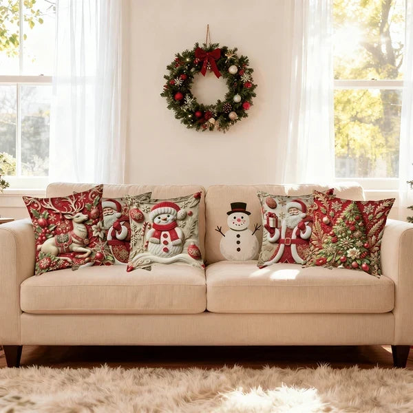Christmas Best Seller Festive Red Pillow Cover — Add Holiday Cheer to Your Home