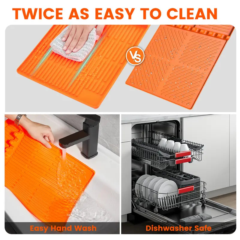 Non Slip Oilproof Griddle Accessory Silicone Storage Mat