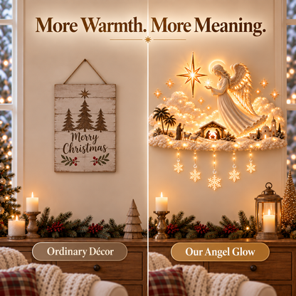 Angel of Bethlehem™ Christmas Blessing Wall Glow