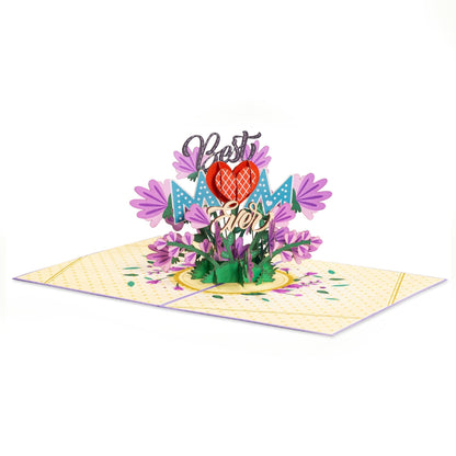 Paper Love Mother's Day Card, Happy Mothers Day Pop Up Card 3D Design
