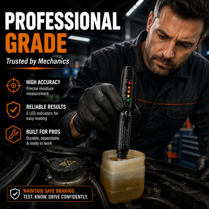 Portable Brake‐Fluid Tester Pen for DOT 3 / DOT 4 / DOT5.1