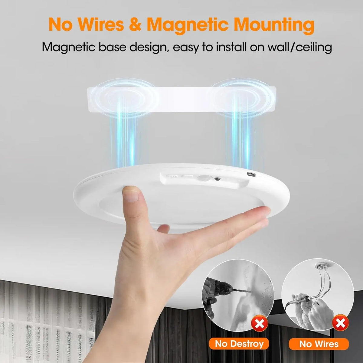 Magnetic Wireless Ceiling Light