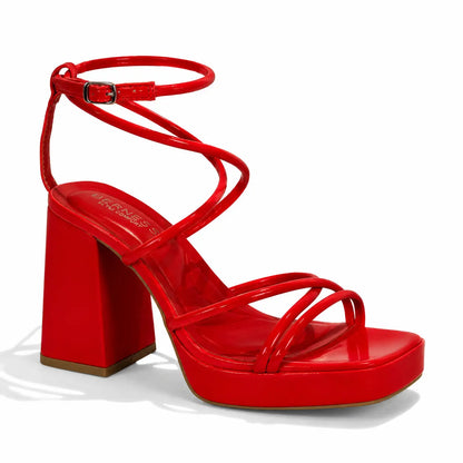 Women's Dress – Square Toe, Platform, Block Heel