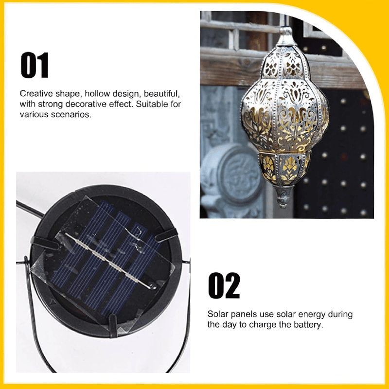 Baroque Style Solar Garden Lantern