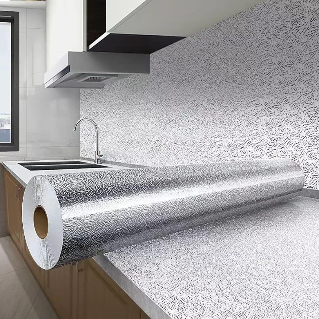 Kitchen Waterproof Oil Proof Aluminum Foil Sticker