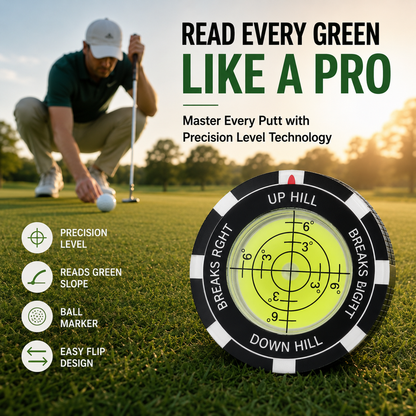 High-Precision Golf Green Reader – Portable Putting Slope Level Training Tool
