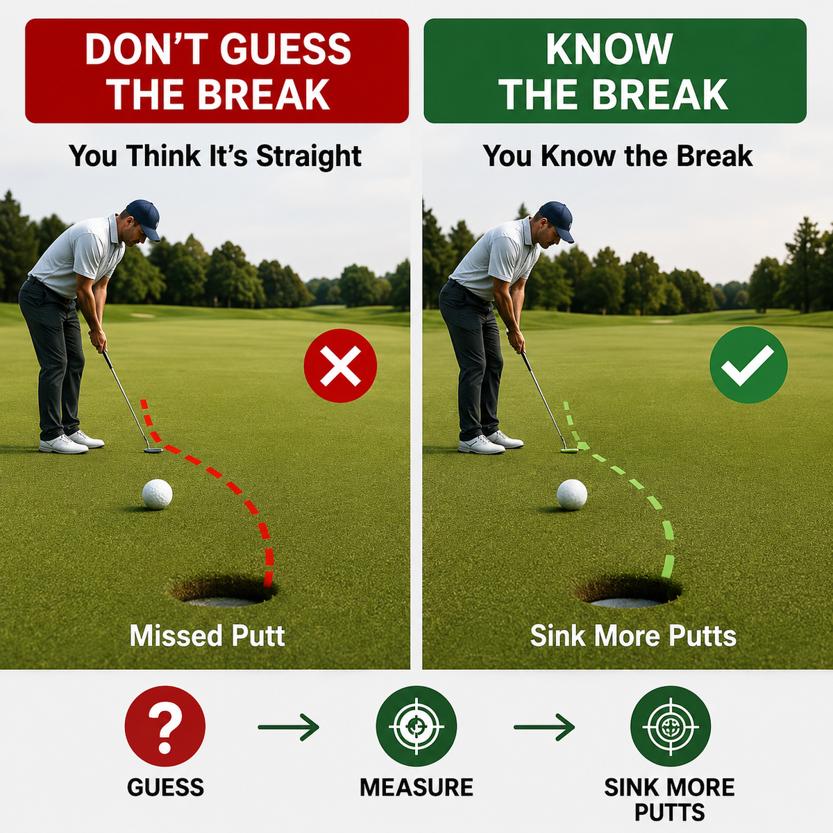 High-Precision Golf Green Reader – Portable Putting Slope Level Training Tool
