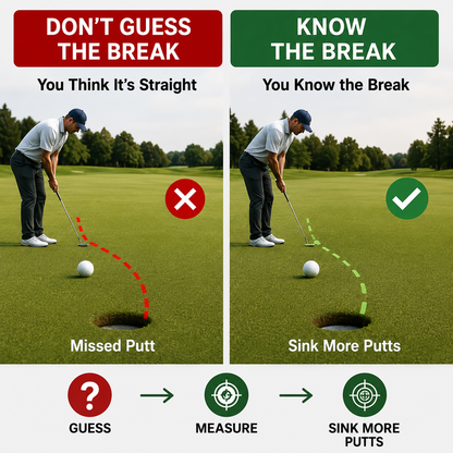 High-Precision Golf Green Reader – Portable Putting Slope Level Training Tool