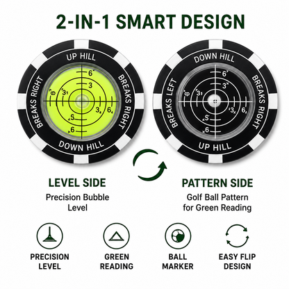 High-Precision Golf Green Reader – Portable Putting Slope Level Training Tool