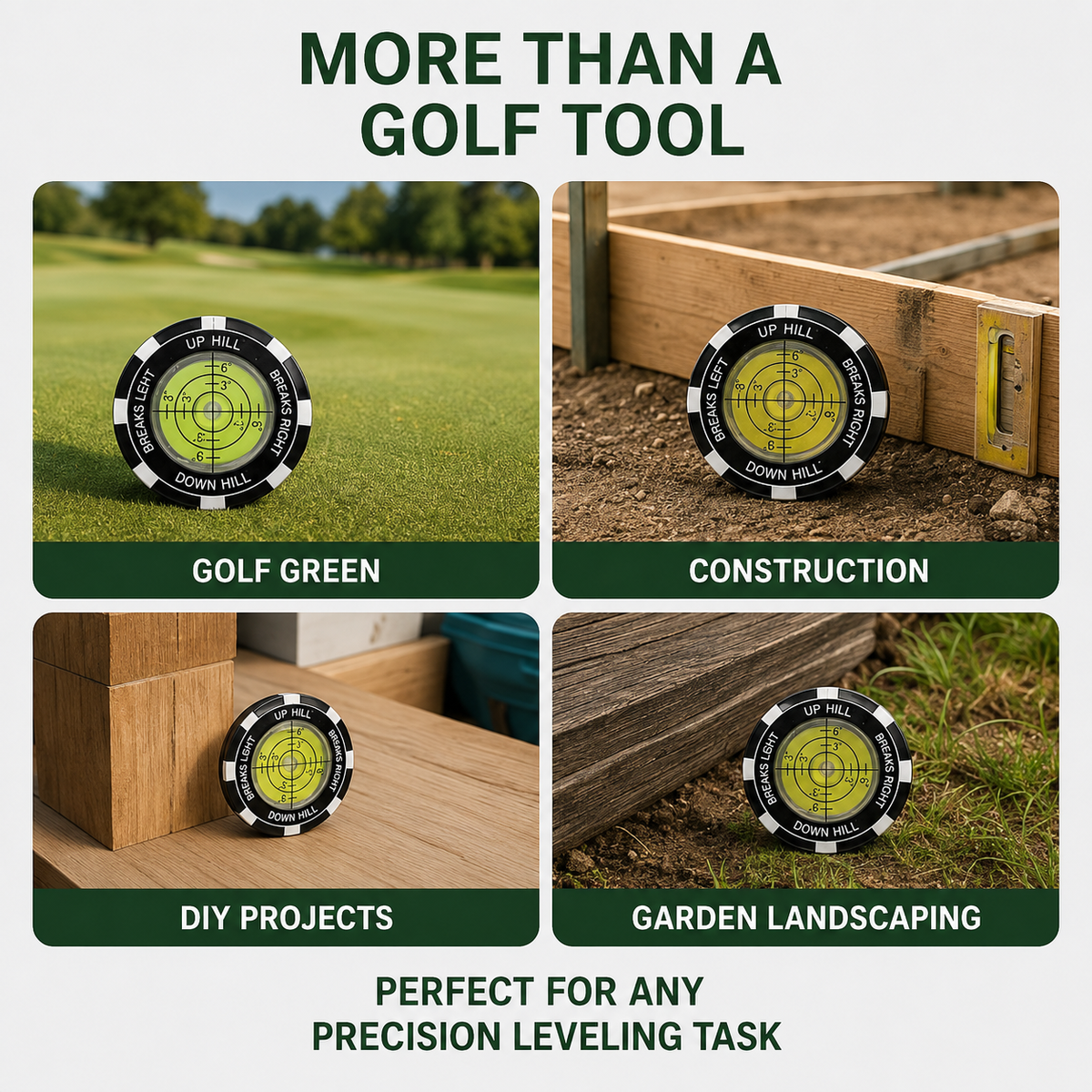 High-Precision Golf Green Reader – Portable Putting Slope Level Training Tool