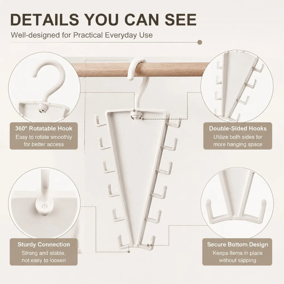 V Shaped Double‑Sided Closet Organizer Hanger