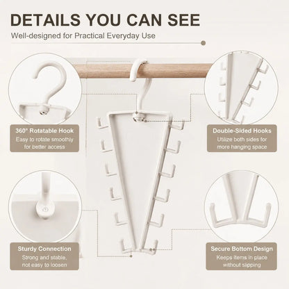 V Shaped Double‑Sided Closet Organizer Hanger
