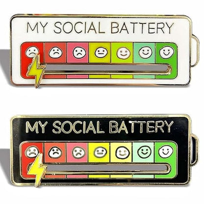 Social Battery Pin