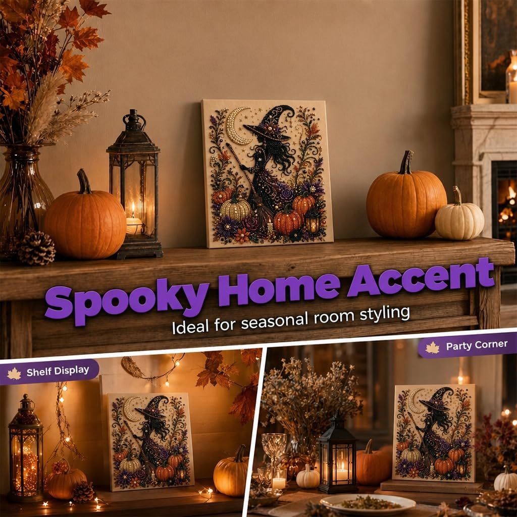 Halloween Pearl Art DIY Kit – Turn Tiny Pearls into Spooky-Cute Magic