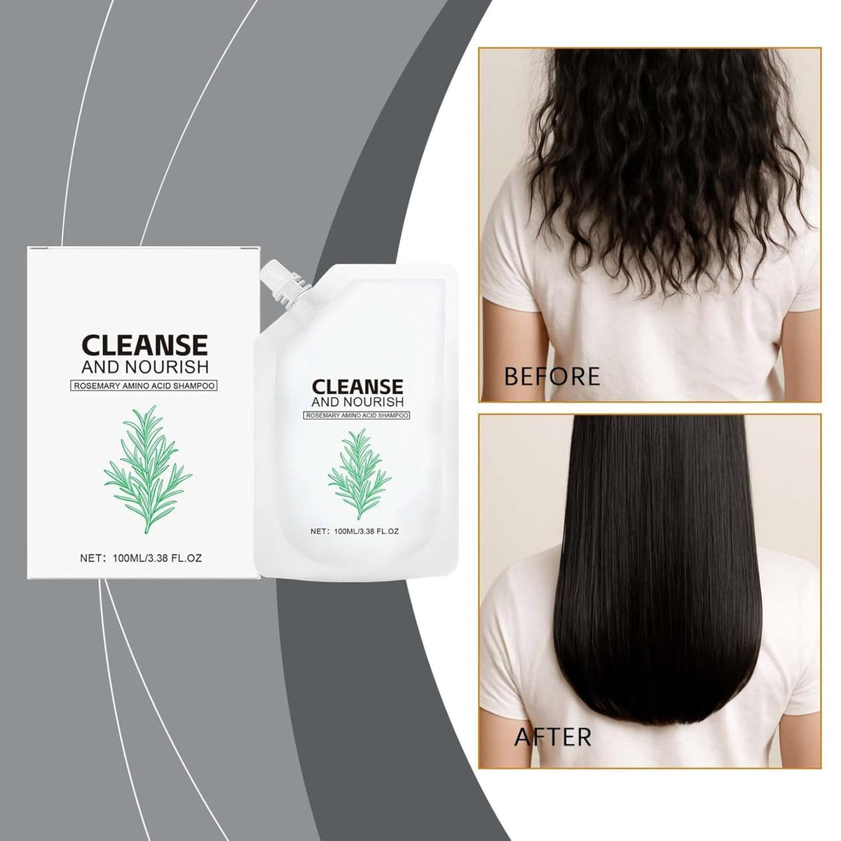 Last Day 50% OFF The Holy Grail of Hair Care: Rosemary Foam Shampoo