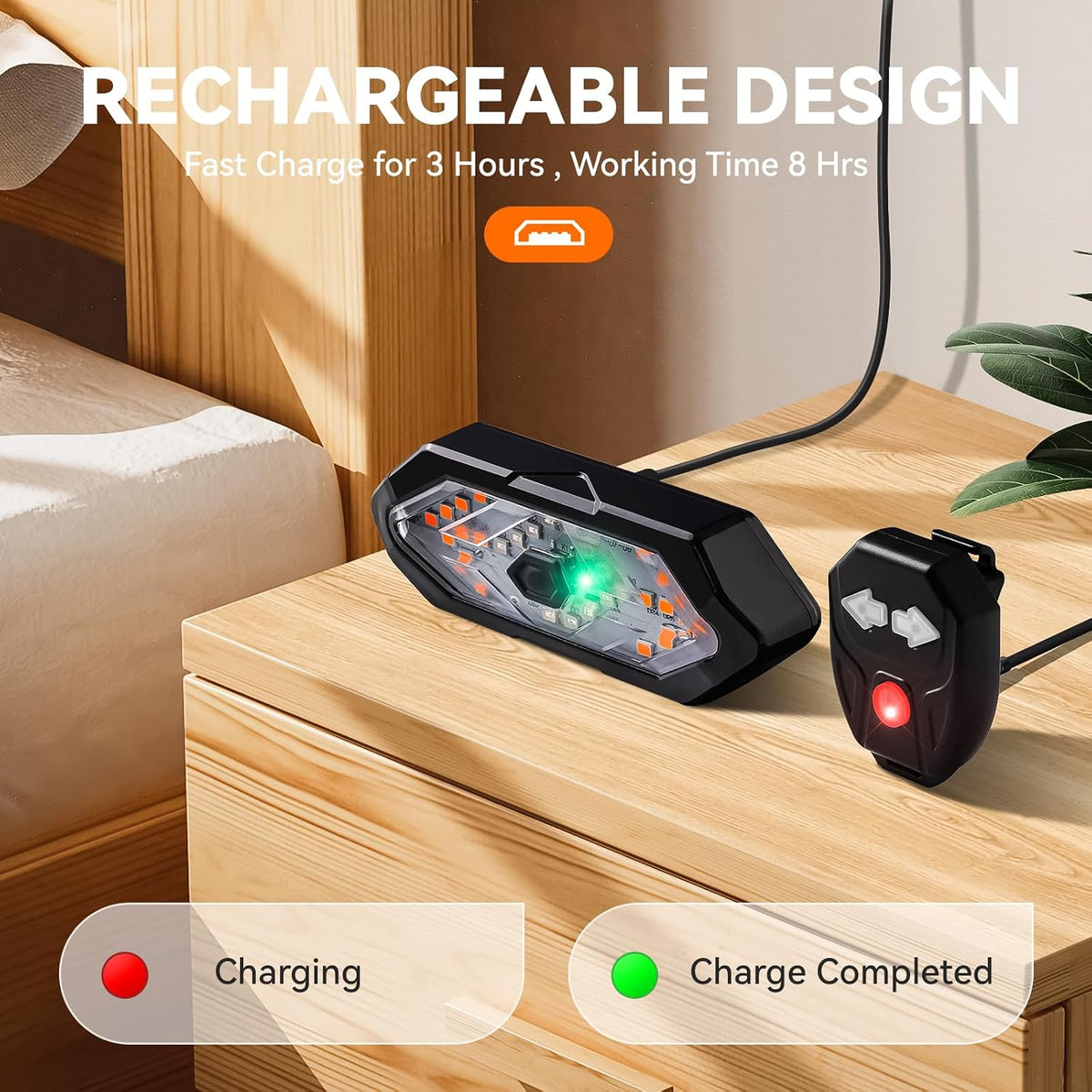 49% OFF Limited Time Deal | Smart Wireless Bike Tail Light With Turn Signals & Remote Control