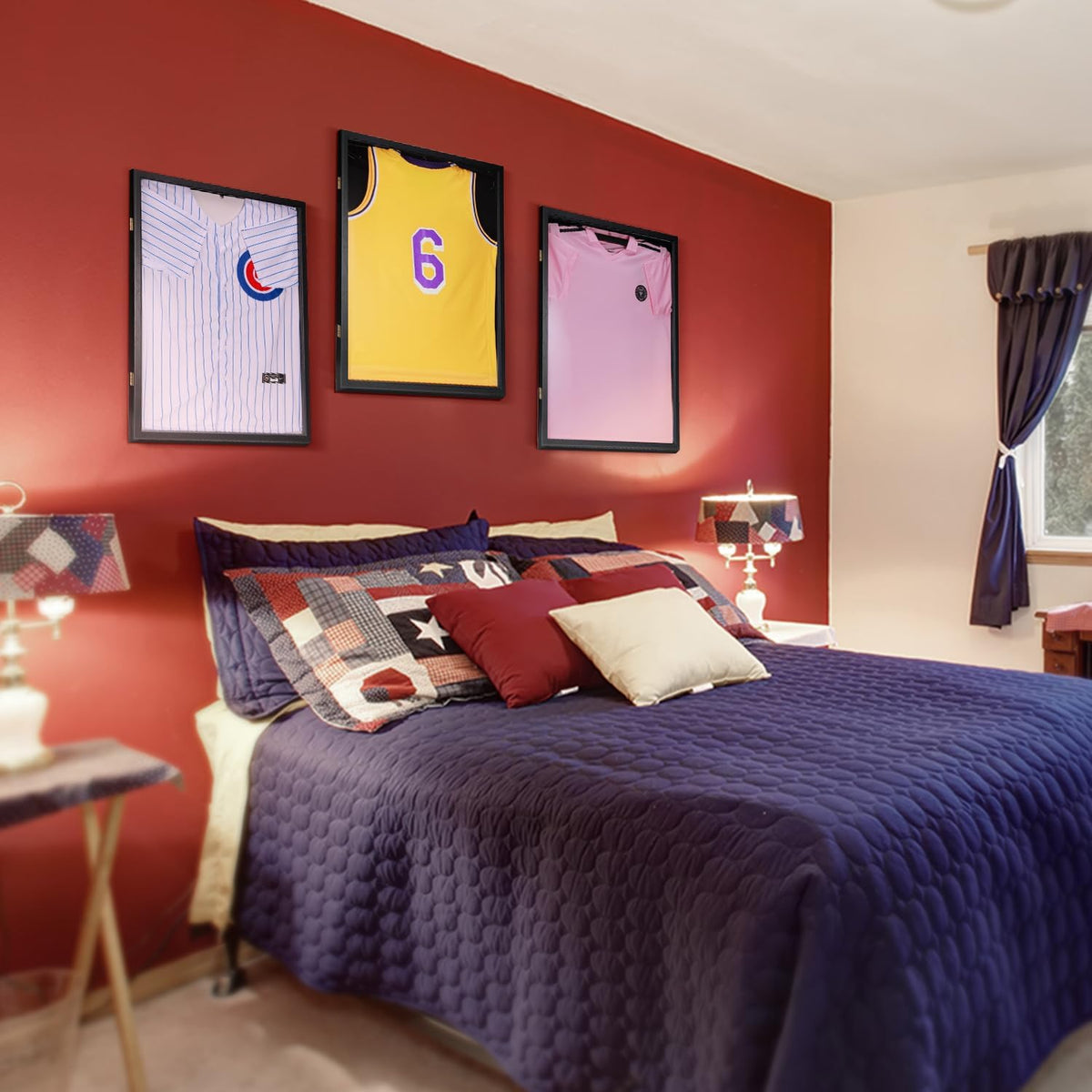 Wooden Memorial Jersey Display Frame (Magnetic Door) – Keep Your Sweat & Love In Perfect Condition!