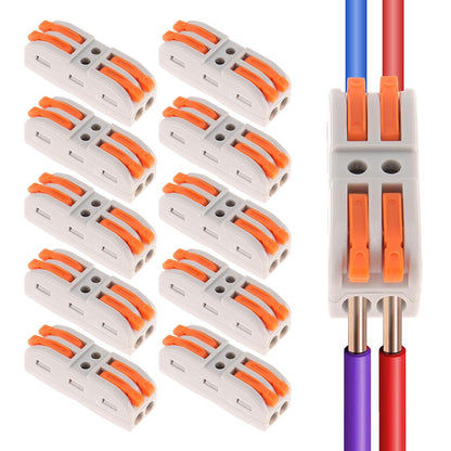 2026 Universal Quick Lever Electrical Wire Connectors (24-12 AWG) Assortment - 20 × Connectors