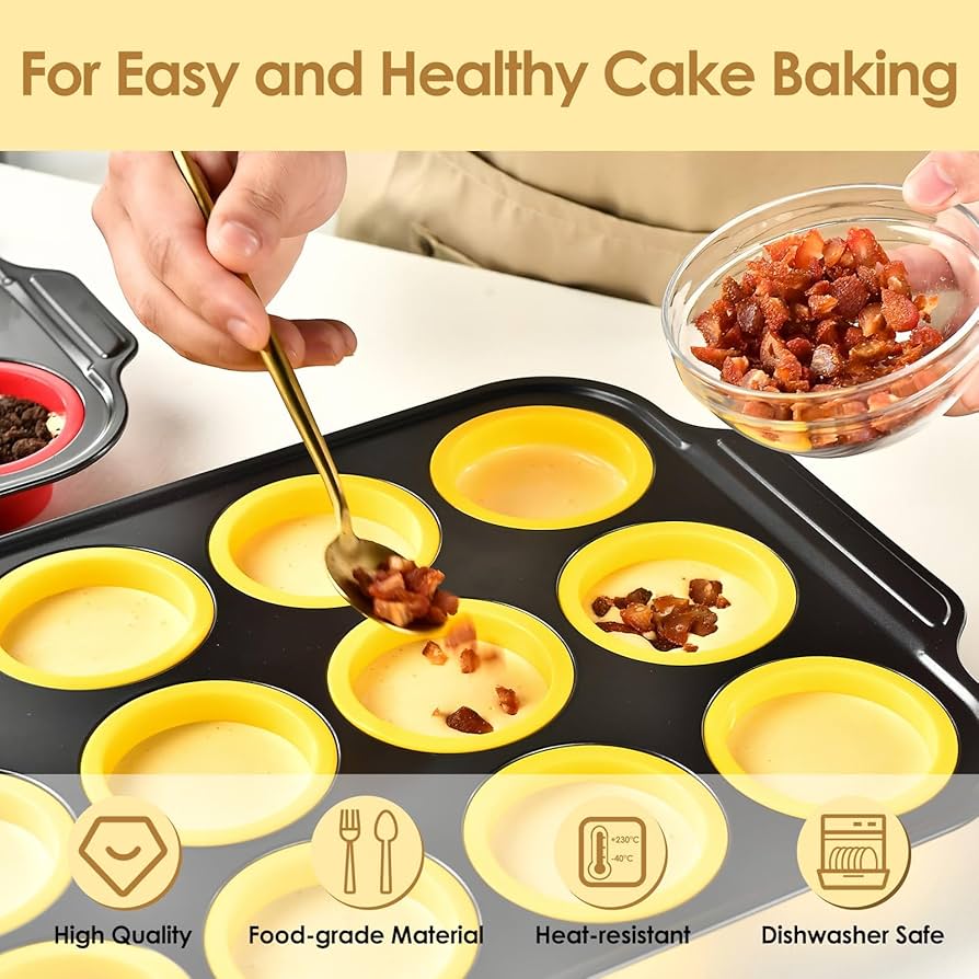 UP TO 50% OFF - Press-type Silicone Muffin Pans