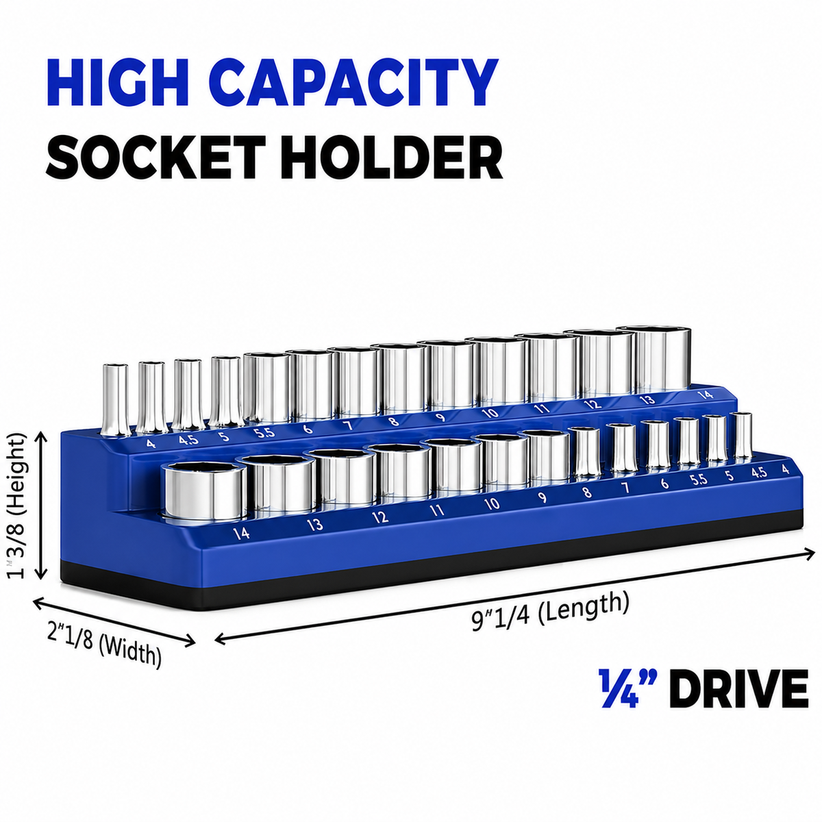 Magnetic Socket Organizer-Find Every Socket Instantly