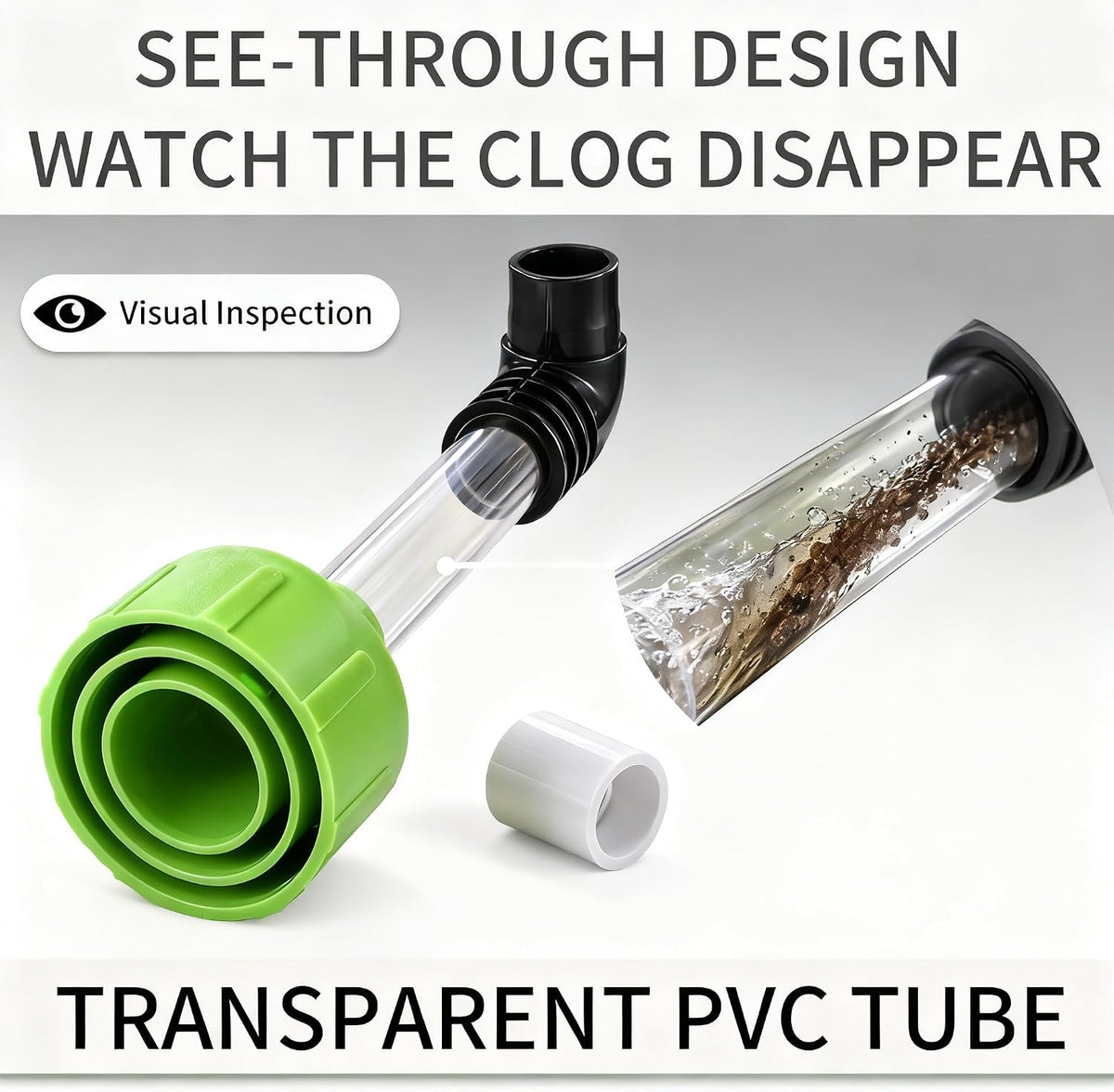Universal AC Drain Line Cleaner Adapter, Wet/Dry Vacuum Attachment