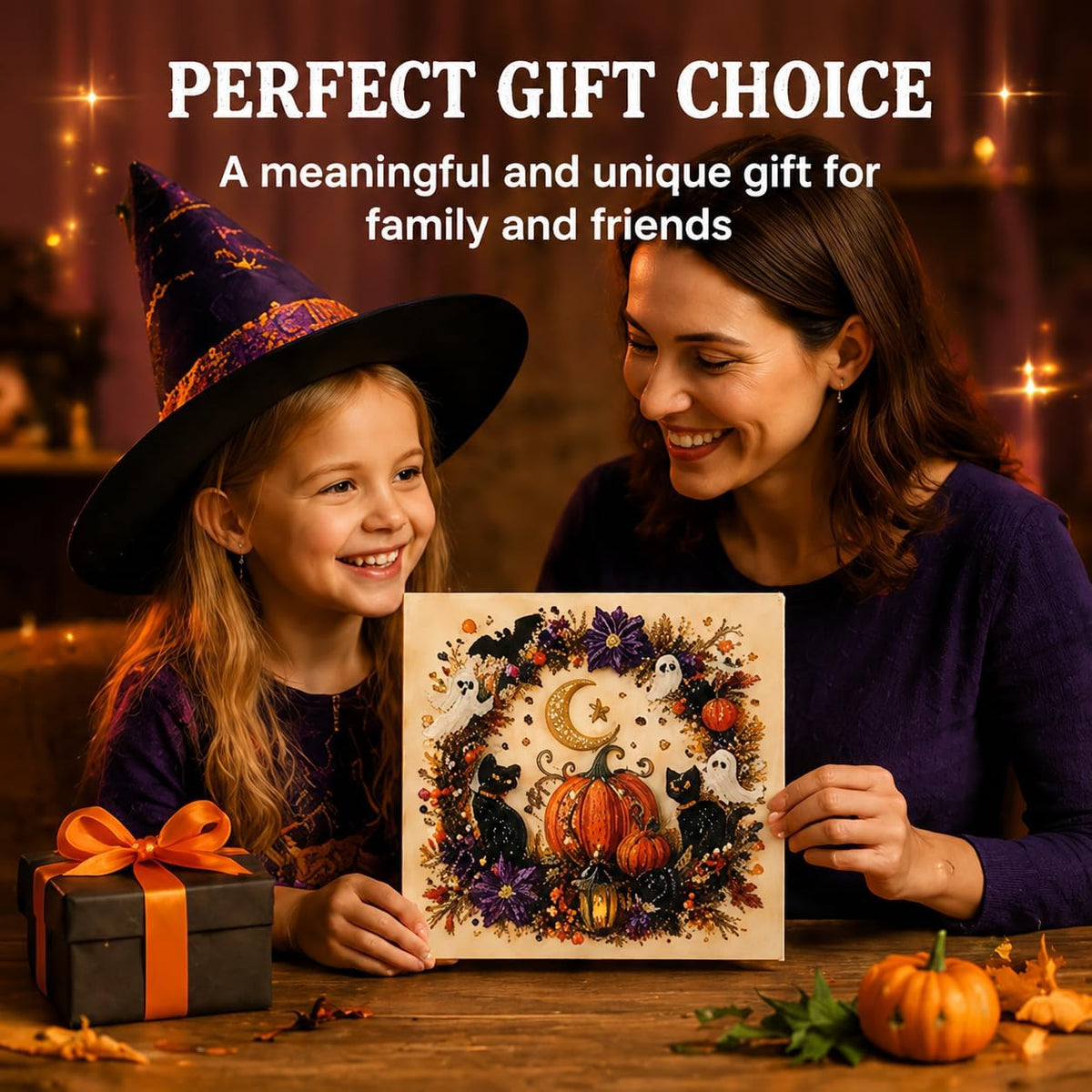 Halloween Pearl Art DIY Kit – Turn Tiny Pearls into Spooky-Cute Magic