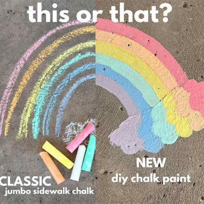 Sidewalk Chalk Paint Brush,Add Water to Brushes to Use,Easy to Use,Washable