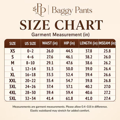 Baggy Pants - Relaxed Fit Wide-Leg Casual Pants