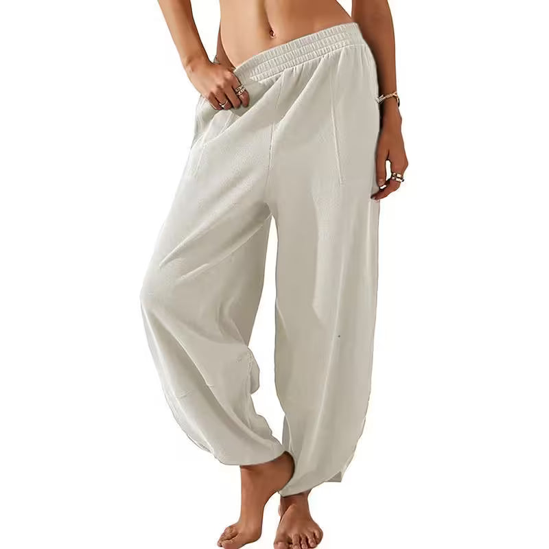 Baggy Pants - Relaxed Fit Wide-Leg Casual Pants
