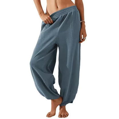 Baggy Pants - Relaxed Fit Wide-Leg Casual Pants
