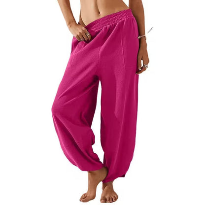 Baggy Pants - Relaxed Fit Wide-Leg Casual Pants