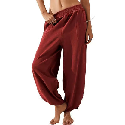 Baggy Pants - Relaxed Fit Wide-Leg Casual Pants