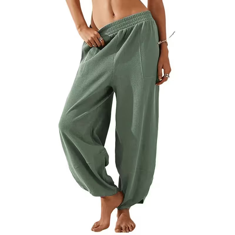 Baggy Pants - Relaxed Fit Wide-Leg Casual Pants