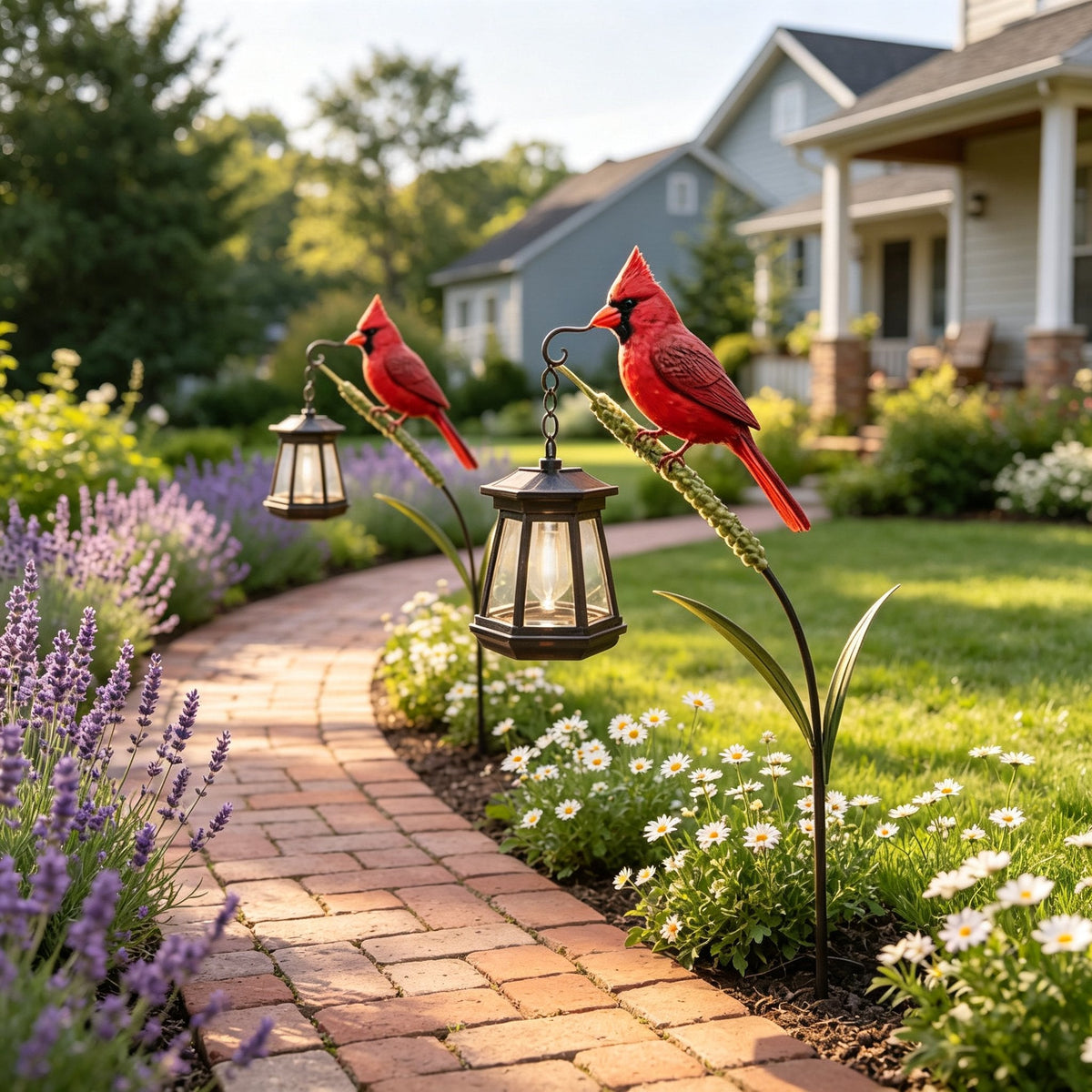 Cardinal Solar Light—A Beautiful Garden Light That Feels Full of Life