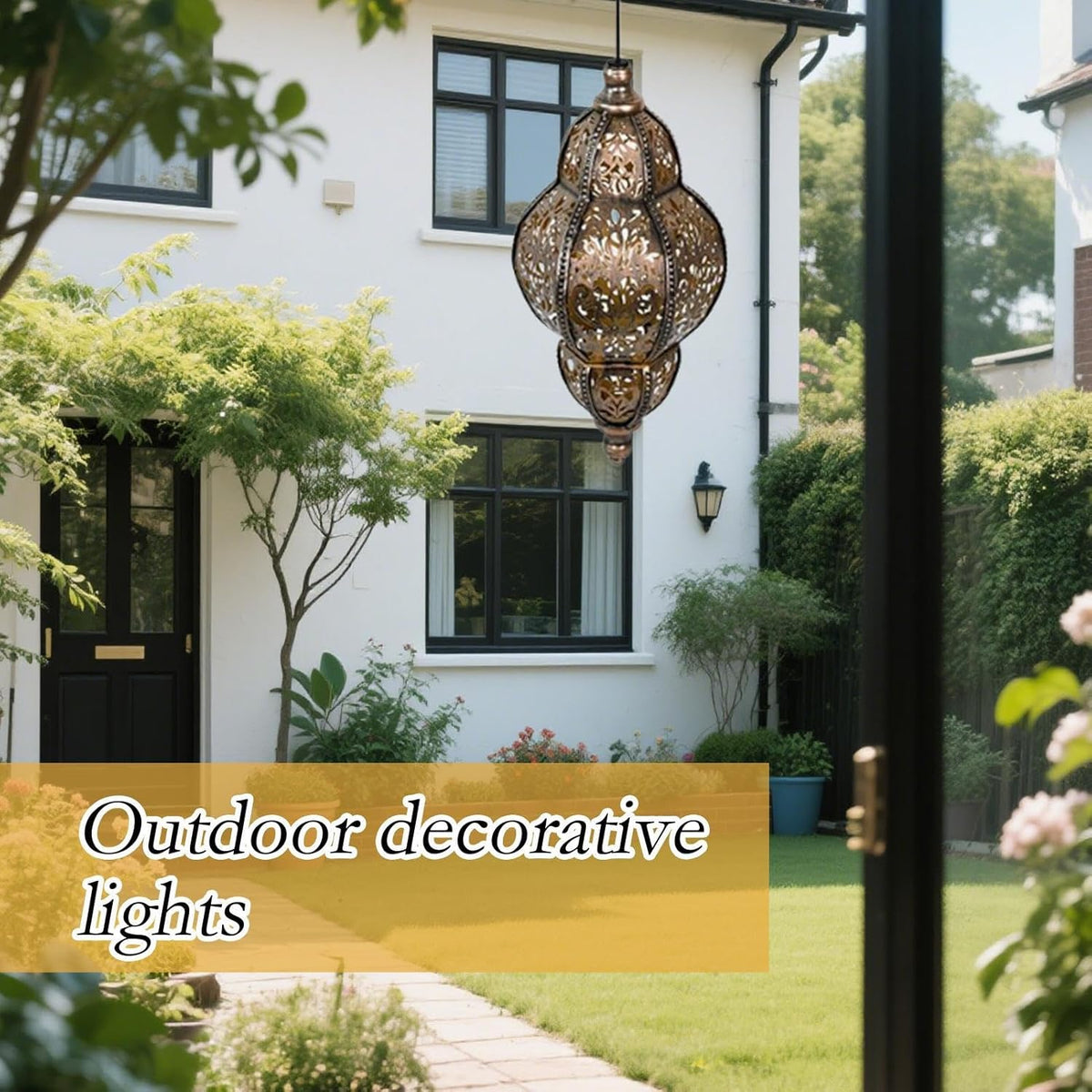 Baroque Style Solar Garden Lantern