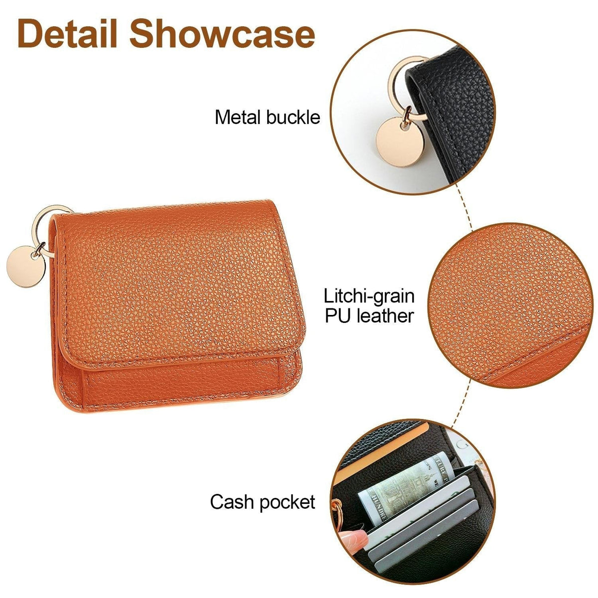 Compact RFID Wallet for Women – Fashionable Card Organizer & Coin Purse