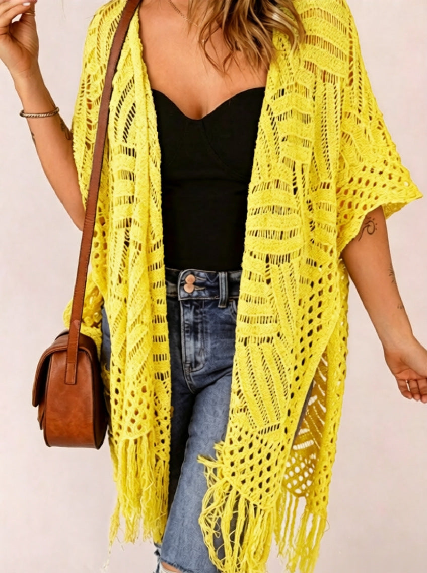 2026 Women's Lightweight Knit Cardigan Perfect for outdoor beach vacations and sun protection