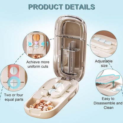 Portable Pill Cutter｜Clean & Accurate Medicine Splitter