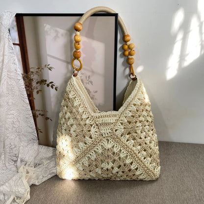 Vintage Handwoven Tote Purse