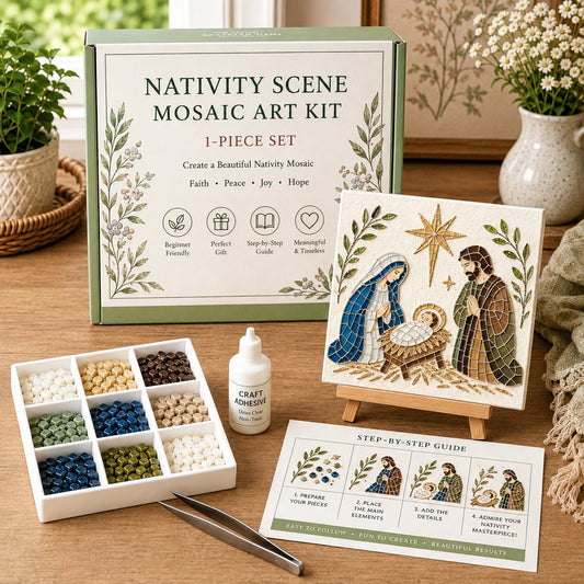 Nativity Sea Glass Art Kit – Beginner-Friendly