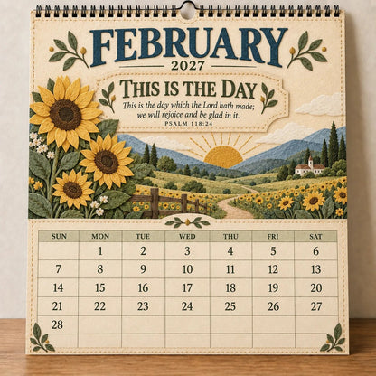 2027 Psalms Wall Calendar | Monthly Scripture & Christian Artwork