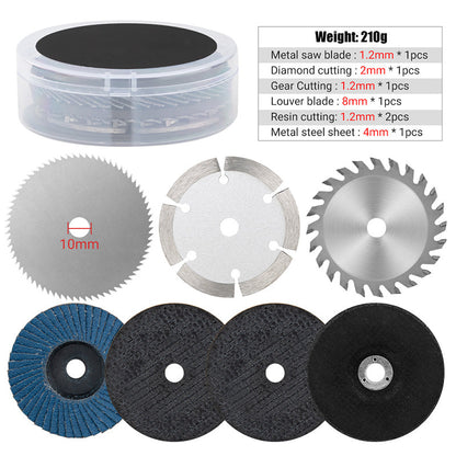 75MM Electric Saw and Grinding Blade Set (7-piece) – for versatile cutting and grinding tasks
