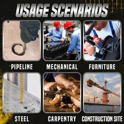High-Speed Steel Drill Bit Set Titanium-Coated & Multi-Material Ready