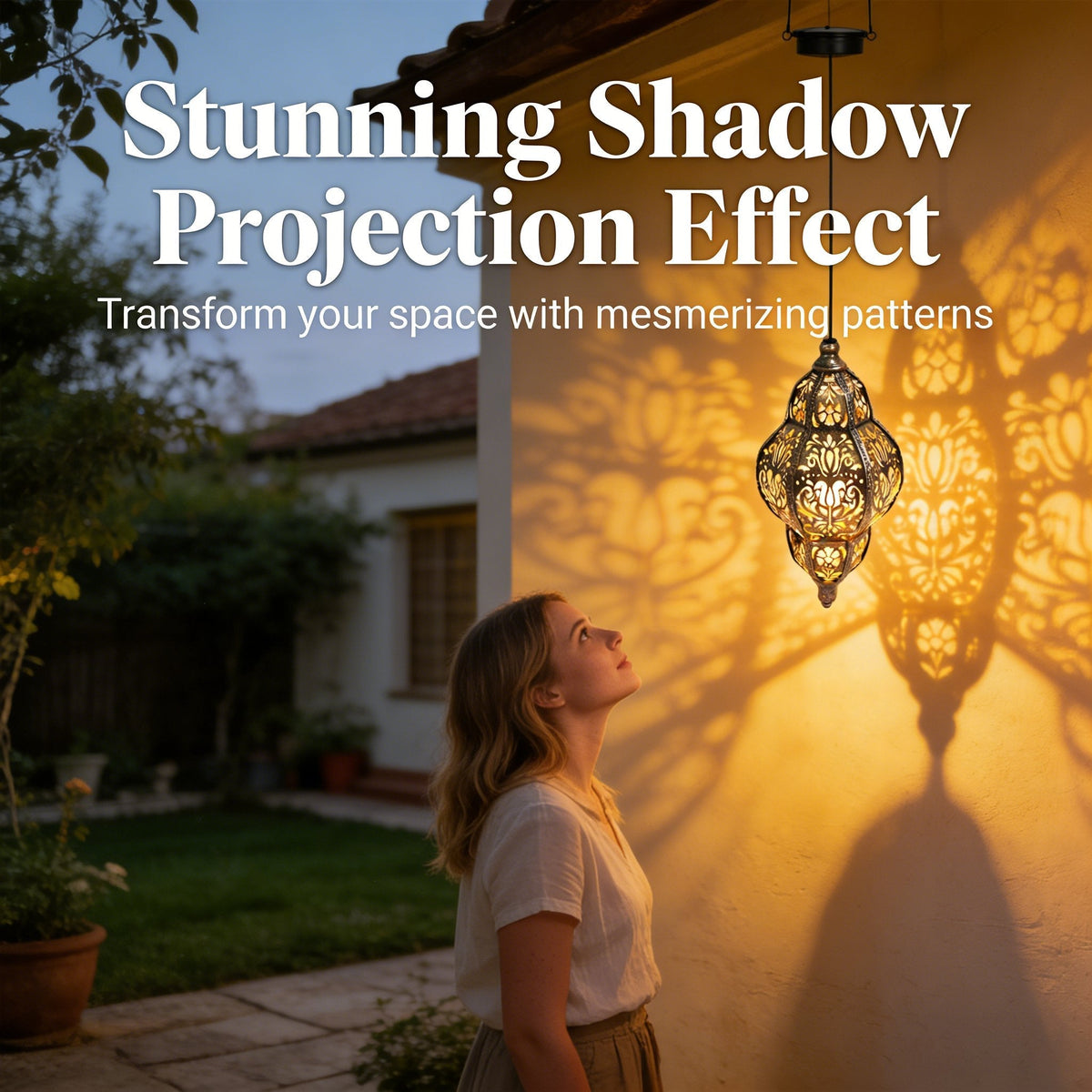 Baroque Style Solar Garden Lantern