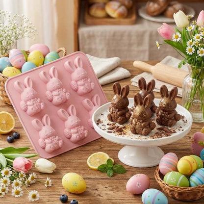 Mini Highland Cow/Rabbit Ice Cube Mold – Cute 3D Ice for Drinks, Parties & Gifts